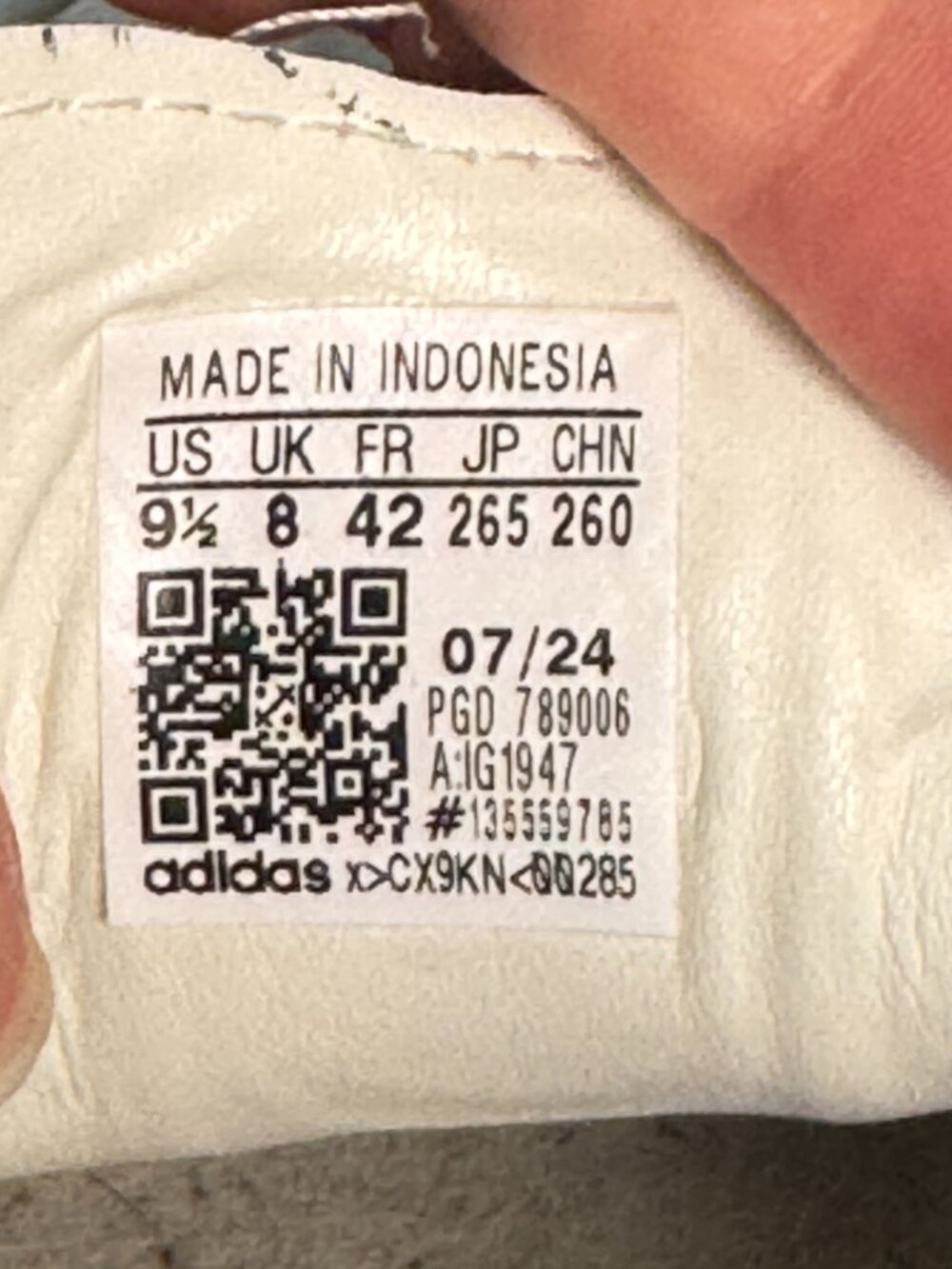 Adidas Women's 9.5 Sambae Off White  Lime Green Gum IG1947 Samba Shoes Sneakers - Picture 14 of 16